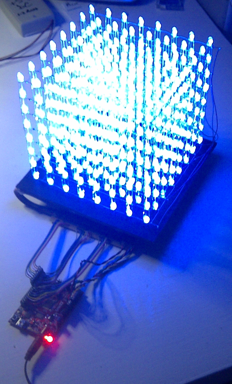 The BLUE part of all the LEDs on